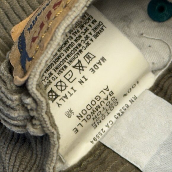 Diesel Industry Corduroy Pants Mens 29 (28x30) Brown Button Fly - Picture 15 of 16